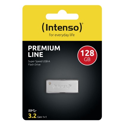 Intenso Premium Line unit&agrave; flash USB 128 GB USB tipo A 3.2 Gen 1 (3.1 Gen 1) Acciaio inox