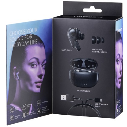 Intenso Auricolari In Ear Bluetooth, Anc, Nero