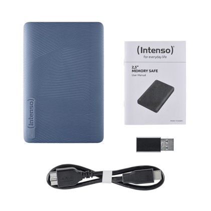 Intenso Hdd Esterno Memory Safe 1Tb 2,5 Usb 3.2 Blu