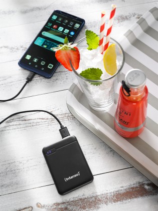 Intenso Power Bank 5000Mah Usb A+Type C  5V-2.1A Micro Usb+Type C 5V-2.1A Black