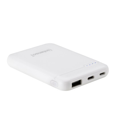 Intenso Power Bank 5000Mah Usb A+Type C  5V-2.1A Micro Usb+Type C 5V-2.1A White