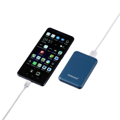 Intenso Power Bank 5000Mah Usb A+Type C  5V-2.1A Micro Usb+Type C 5V-2.1A Petrol
