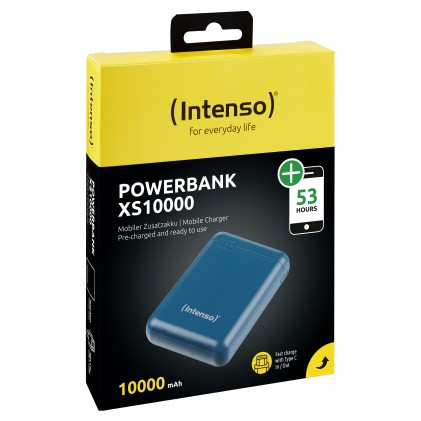 Intenso Power Bank 10000Mah Usb A+Type C 5V-3.1A Micro Usb+Type C 5V - 3.1A Petrol
