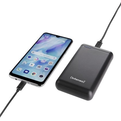 Intenso Power Bank 20000Mah Usb A+Type C 5V-3.1A Micro Usb+Type C 5V-2.4A Black