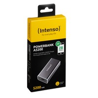 Intenso Power Bank 5200Mah Usb A, 5V - 1.0A Black
