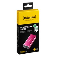 Intenso Power Bank 5200Mah Usb A 5V - 1.0A Pink