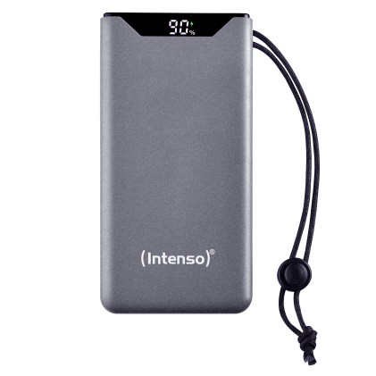 Intenso Power Bank  F10000, Pd, Qualcomm Quick Charge 3.0, Digital Percentage Display, Grigio