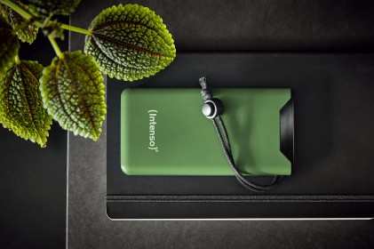 Intenso Power Bank  F10000, Pd, Qualcomm Quick Charge 3.0, Digital Percentage Display, Verde