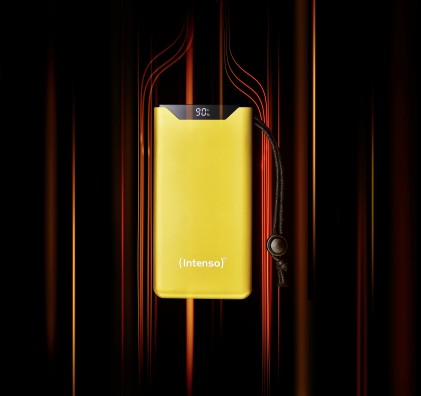 Intenso Power Bank  F10000, Pd, Qualcomm Quick Charge 3.0, Digital Percentage Display, Giallo