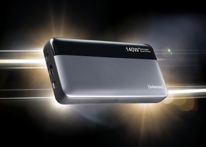 Intenso Power Bank He25000  140 W Grey - Black