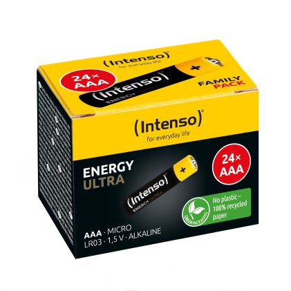 Intenso Batterie Alcaline Energy Ultra Aaa Lr03 24Pcs Paper Box