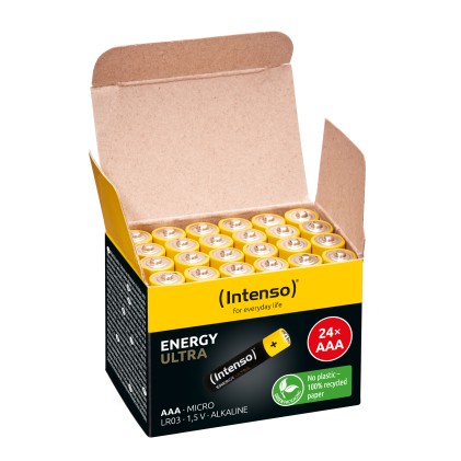 Intenso Batterie Alcaline Energy Ultra Aaa Lr03 24Pcs Paper Box