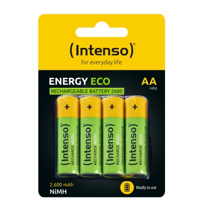 Intenso Batterie Ricaricabili Energy Eco Aa Hr6 4Pcs Blister 2600 Mah