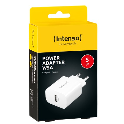 Intenso Alimentatore 5W 1 Entrata Usb A Bianco