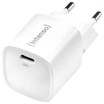 Intenso Alimentatore Fast 30W 1 Entrata Usb C, Gan, Bianco