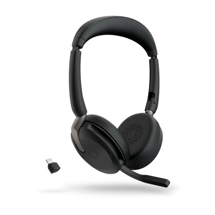 Jabra Evolve2 65 Flex Auricolare Wireless A Padiglione Ufficio USB tipo-C Bluetooth Base di ricarica