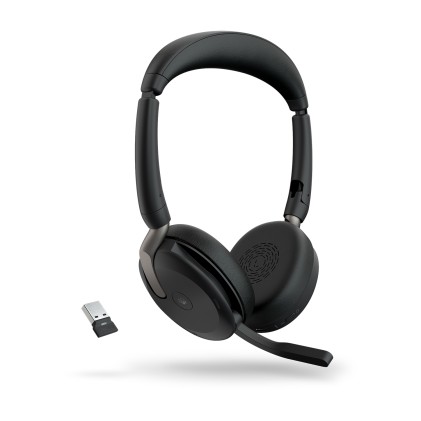 Jabra Evolve2 65 Flex Auricolare Con cavo e senza cavo A Padiglione Ufficio Bluetooth Nero