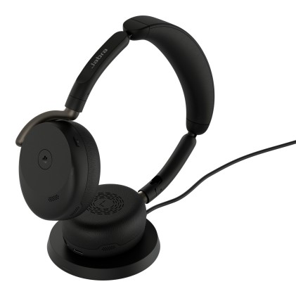 Evolve3 65 Flex - MS, Link390a, Black, WLC Chrg