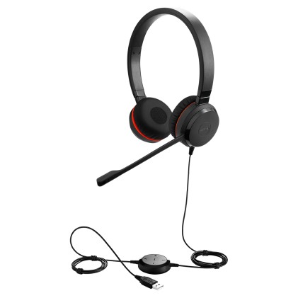Jabra Evolve 20 Auricolare Cablato A Padiglione Ufficio USB tipo A Nero