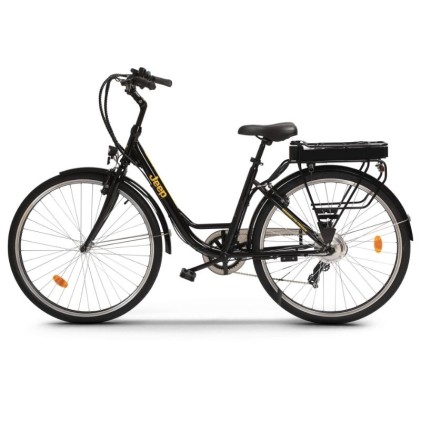 Jeep Bicicletta Elettrica City E-Bike Velocita Max 25 Km/H Ruote 28 Motore 250W Nero