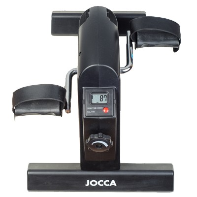 Jocca Pedaliera Digitale con Display - 4 Funzioni: Tempo, Pedalata, Storia e Calorie Bruciate - Maniglia per il Trasporto