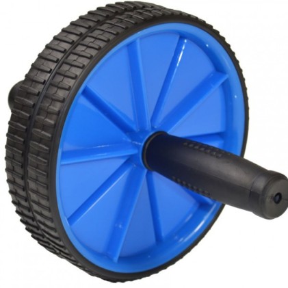 Ruota da allenamento portatile Jocca Roller Fitness - 2 ruote per un migliore equilibrio - Include tappetino