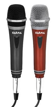 Microfono Karma Dinamico Cavo Jack 3Mt Conf. 2Pz 90-11000Hz  630 Ohm