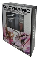 Microfono Karma Dinamico Cavo Jack 3Mt Conf. 2Pz 90-11000Hz  630 Ohm