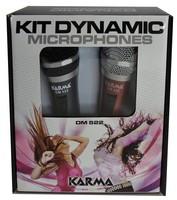 Microfono Karma Dinamico Cavo Jack 3Mt Conf. 2Pz 90-11000Hz  630 Ohm