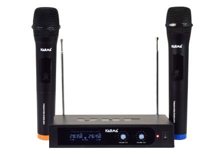 Microfono Radio Doppio Karma Palmare Vhf Frequenza 210,35-216,45