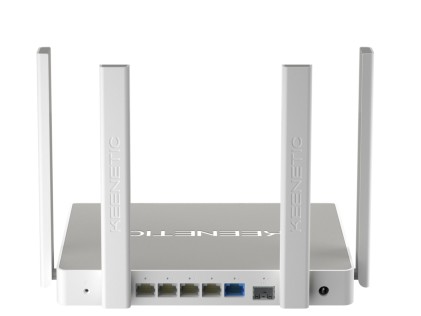 Keenetic Hero (Kn-1011), Router 4 Porte 1Gbps, 1 Porta Combo Rj45/Sfp 1Gbps,  Wi-Fi 6 Ax1800, Mesh, Vpn, Parental Control, Menu