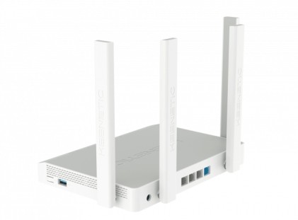 Keenetic Hopper (Kn-3810), Router 4 Porte 1Gbps, Wi-Fi Ax1800, Mesh, Vpn,  Parental Control, Media Server, Menu Multi Lingua