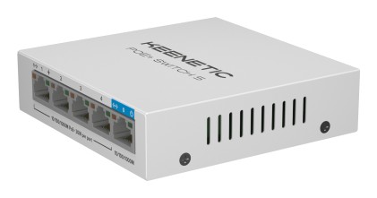 Keenetic Poe+ Switch 5 (Kn-4610), Switch 1 Porta 1Gbps + 4 Porte 1 Gbps Poe+, Potenza Massima Erogab