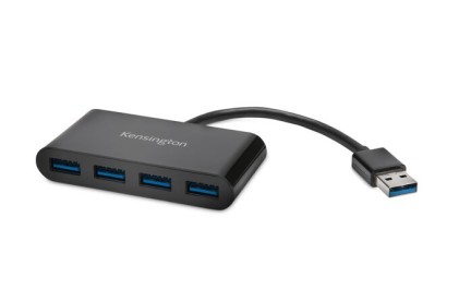 Kensington Hub a 4 porte USB 3.0 UH4000 - Nero
