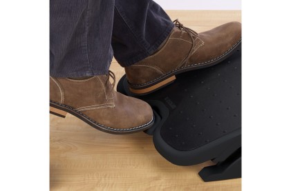 Kensington Poggiapiedi con inclinazione e altezza regolabili - Nero