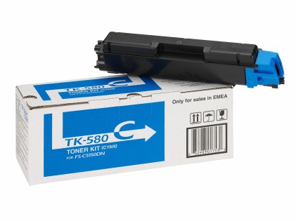 Originale KYOCERA TK-580C cartuccia toner 1 pz Originale Ciano