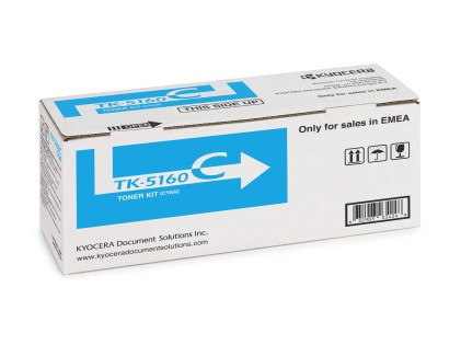 ORIGINALE Kyocera toner ciano TK-5160C 1T02NTCNL0 12000 pagine