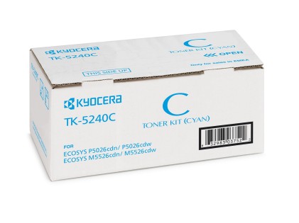 ORIGINALE Kyocera toner ciano TK-5240C 1T02R7CNL0 3000 pagine