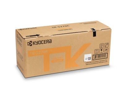 ORIGINALE Kyocera toner giallo TK-5270Y 1T02TVANL0 6000 pagine