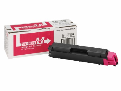 ORIGINALE Kyocera toner magenta TK-580m 1T02KTBNL0 2800 pagine
