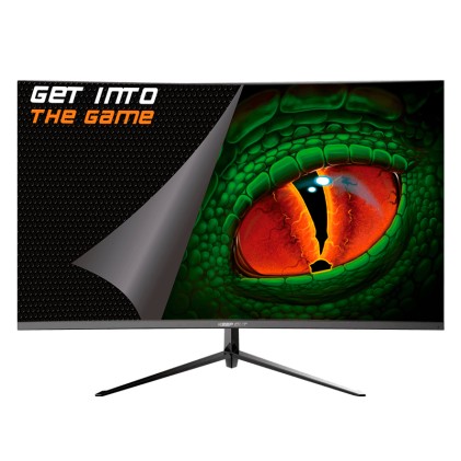 KeepOut Monitor da gioco curvo VA R1500 FullHD 1080p 120Hz - Risposta 1ms - Angolo di visione 178&ordm; - 16:9 - Altoparlanti 6W - HDMI, VGA - VESA 100x100mm