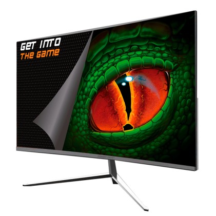 KeepOut Monitor da gioco curvo VA R1500 FullHD 1080p 120Hz - Risposta 1ms - Angolo di visione 178&ordm; - 16:9 - Altoparlanti 6W - HDMI, VGA - VESA 100x100mm