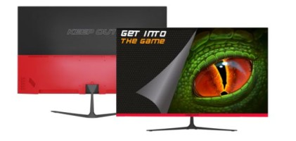 KeepOut XGM27V4 Monitor PC 68,6 cm (27") 1920 x 1080 Pixel Full HD LED Nero, Rosso