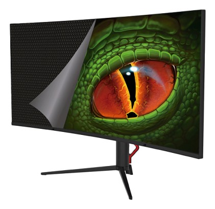 KeepOut XGM40UW5K LED display 101,6 cm (40") 5120 x 2160 Pixel UltraWide 5K HD Nero, Rosso