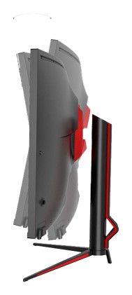 KeepOut XGM40UW5K LED display 101,6 cm (40") 5120 x 2160 Pixel UltraWide 5K HD Nero, Rosso