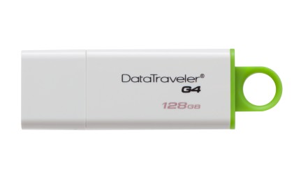 KINGSTON 128GB USB 3.0 DataTraveler I G4 White/Green