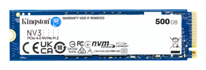 Kingston Technology 500G NV3 M.2 2280 NVMe SSD
