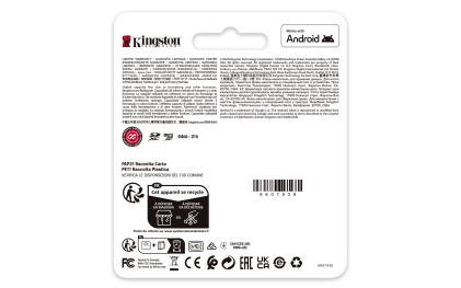 Kingston Technology Scheda microSDXC Canvas Go Plus Gen4 200MB/s A2 U3 V30 da 128 GB + adattatore