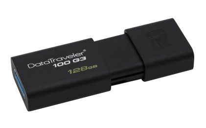 KINGSTON 128GB USB 3.0 DataTraveler 100 G3 130MB/s read