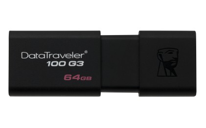 KINGSTON 64GB USB 3.0 DataTraveler 100 G3 100MB/s read